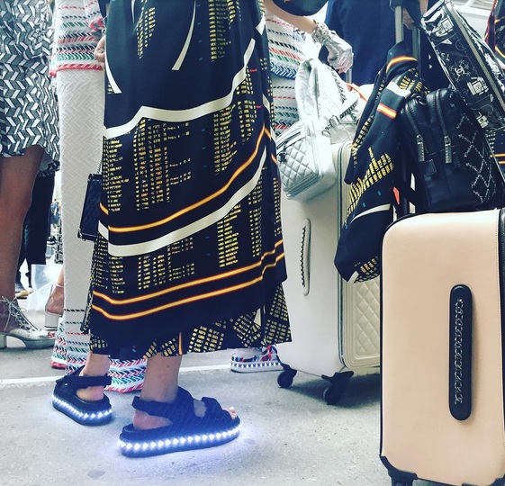 chanel lightup sandals
