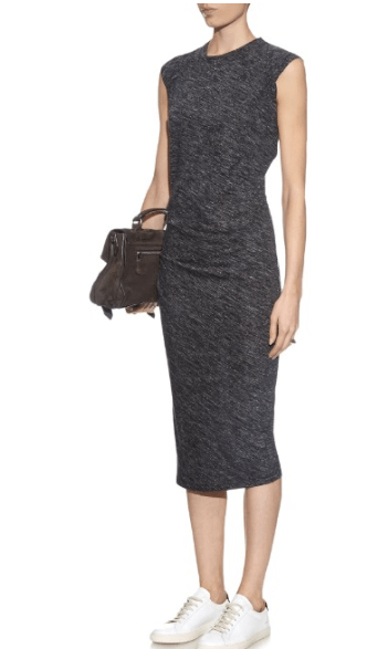 isabel marant warrivk jersey midi dress