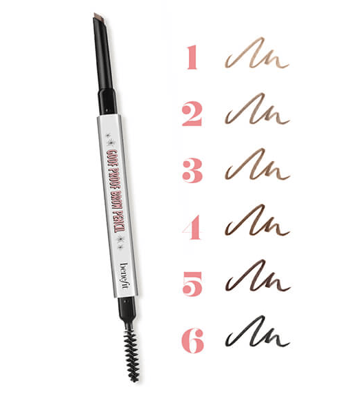 benefit goof proof brow in 6 shades