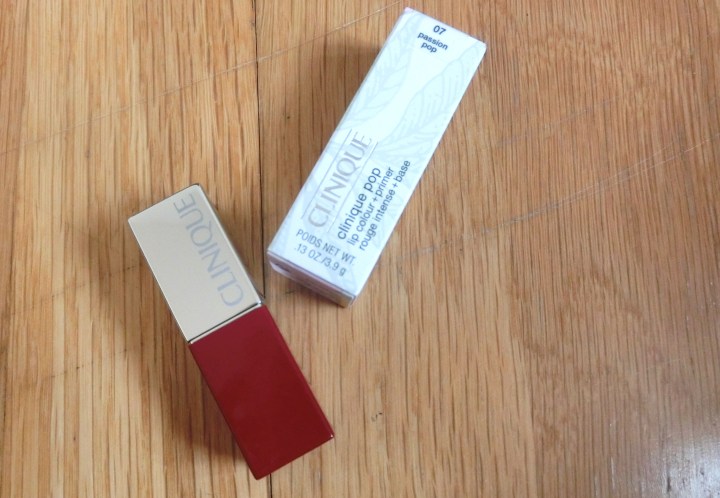 clinic passion pop lipstick primer built in