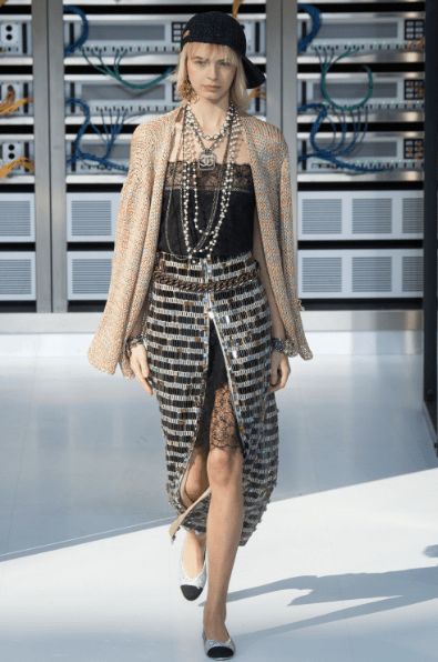 slouchy-cardigan-slip-dress-and-tweed-skirt-80s-inspired-chanel-ss17-followmeesh
