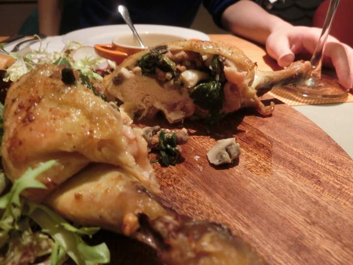 stuffed french chicken with mushroom and spinach Francesco by Franck Muller