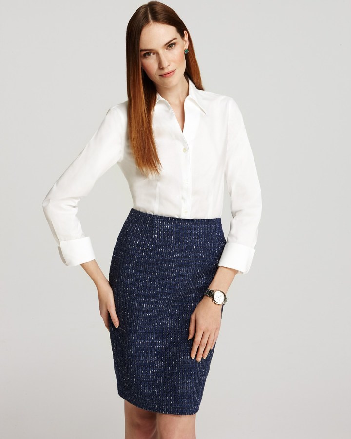 white shirt styling tips for work