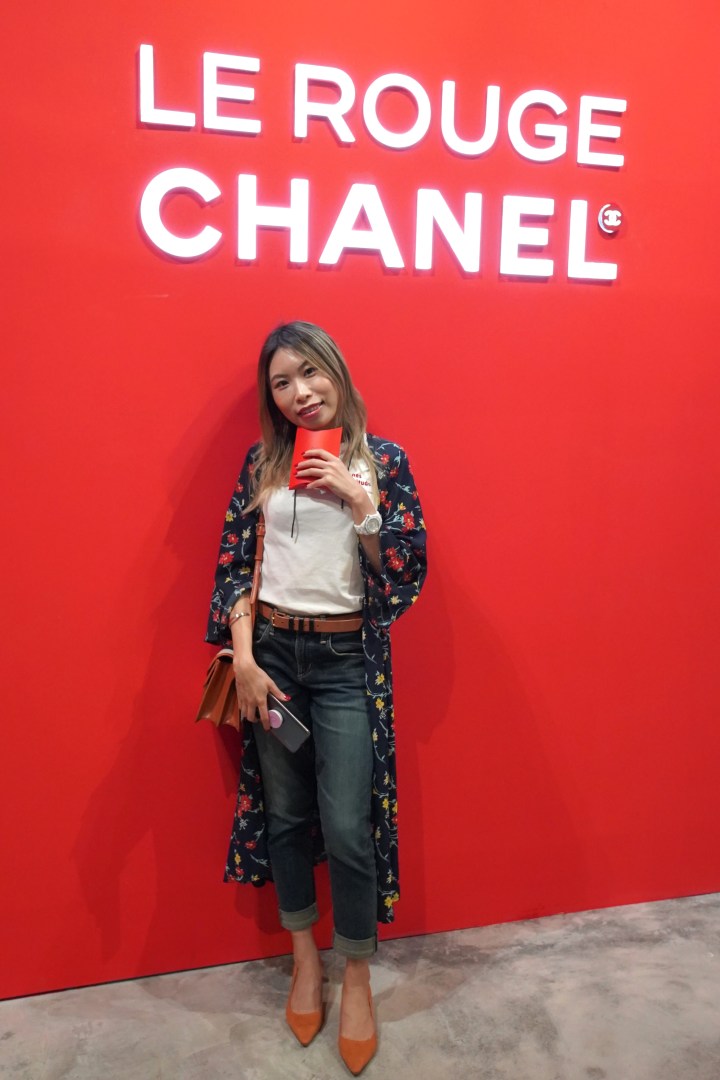 chanel le rouge event on 9 Queens Road Central Hong Kong