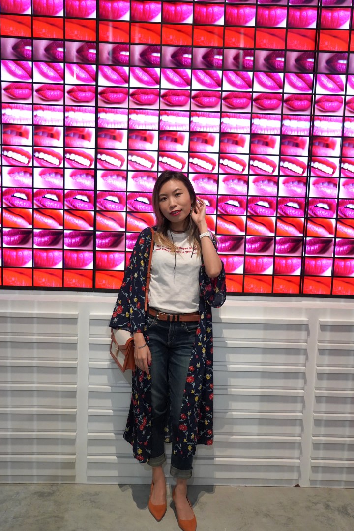 chanel lipstick wall